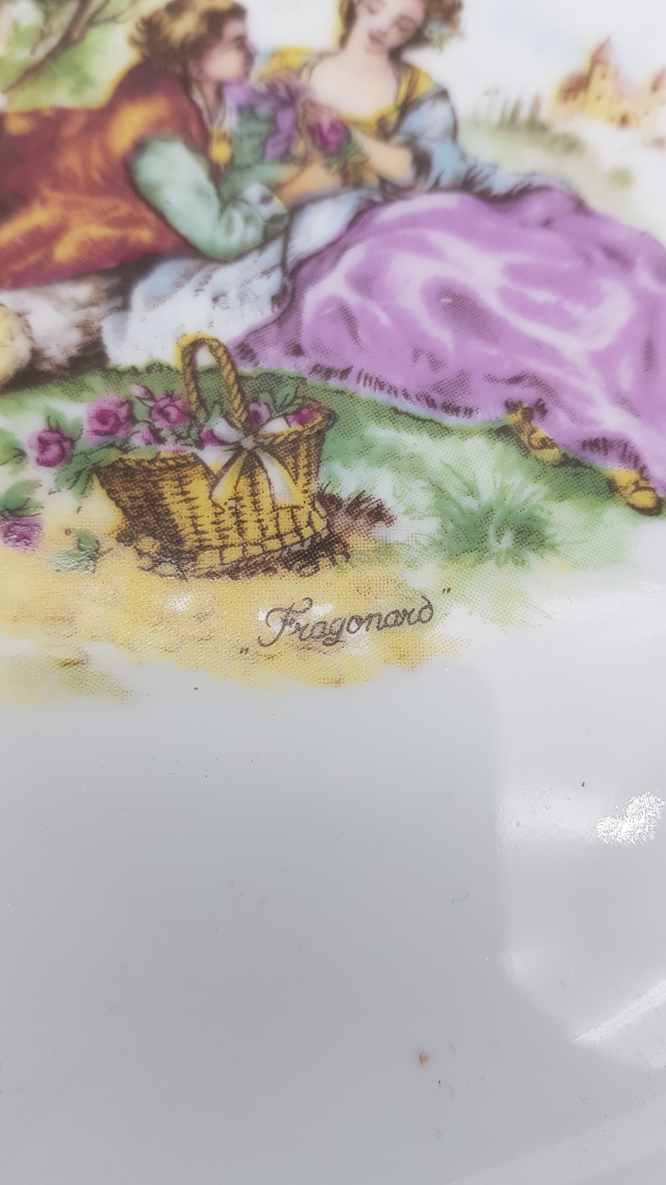 Service de 12 assiettes Fragonard Bon état - Vue 3 - 