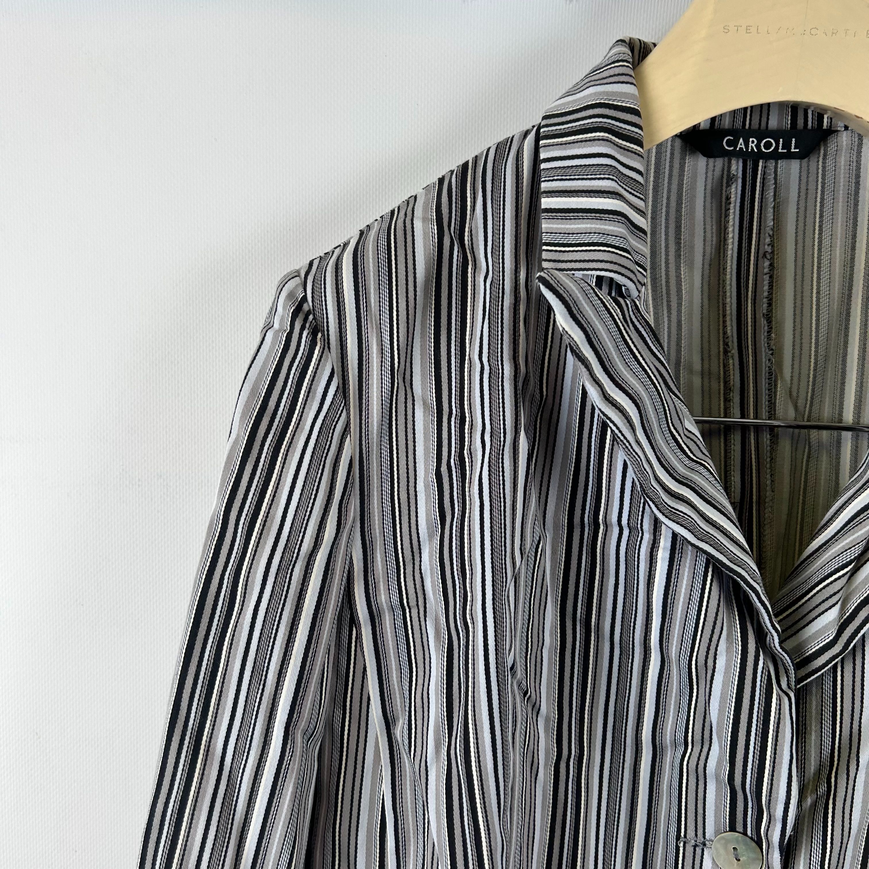 Caroll - Veste blazer à rayure verticale - Taille 44  - Vue 2 - 