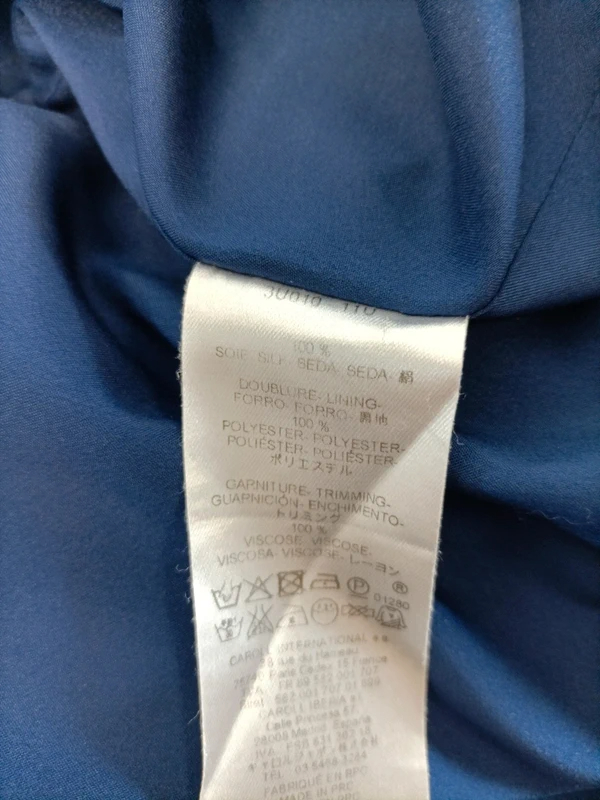 Robe Caroll bleu roi sans manches détails volants taille XL Très bon état - Vue 9 - 