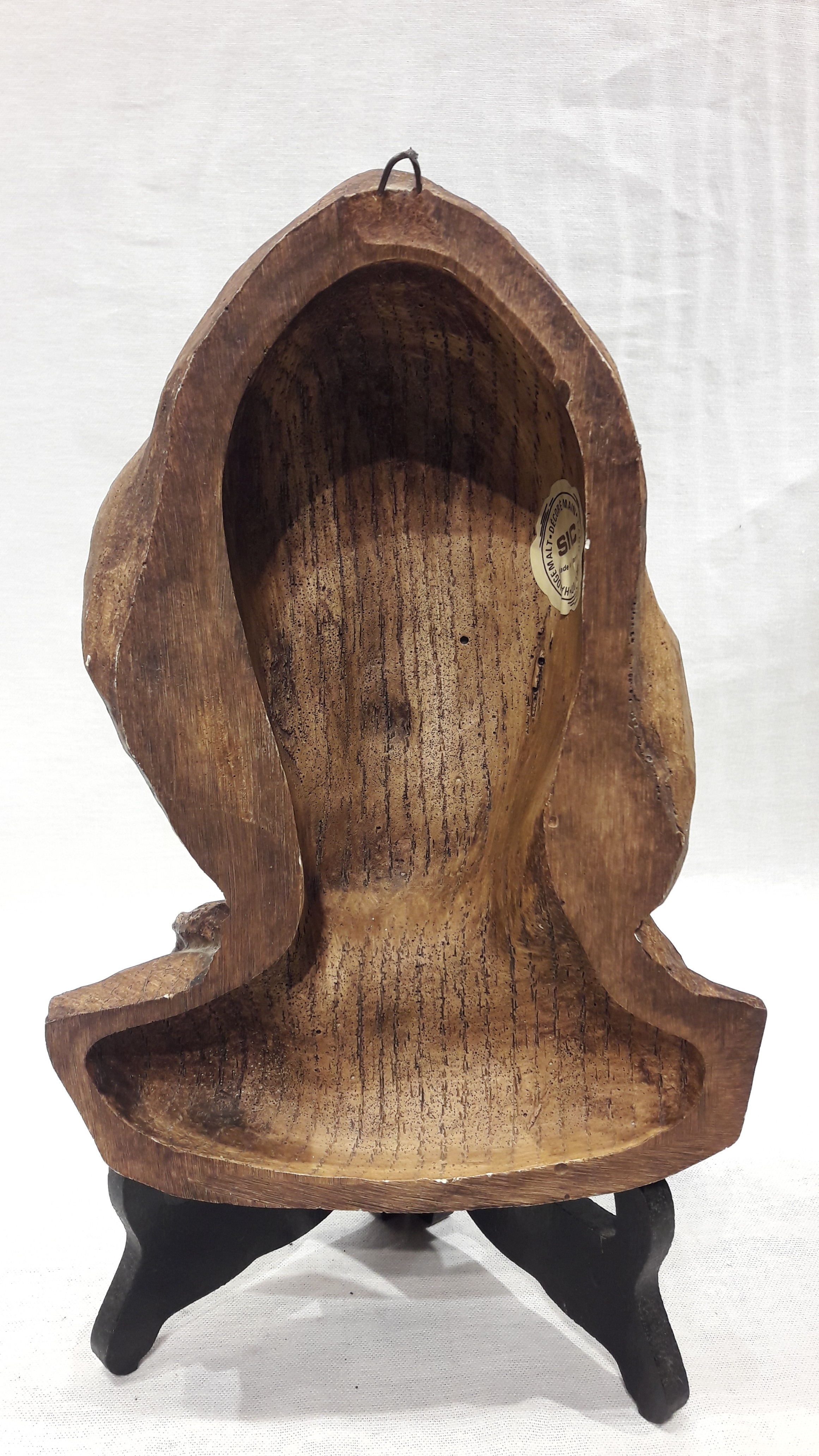 Décoration en bois d'un pêcheur et d'une vieille dame - Photo 7