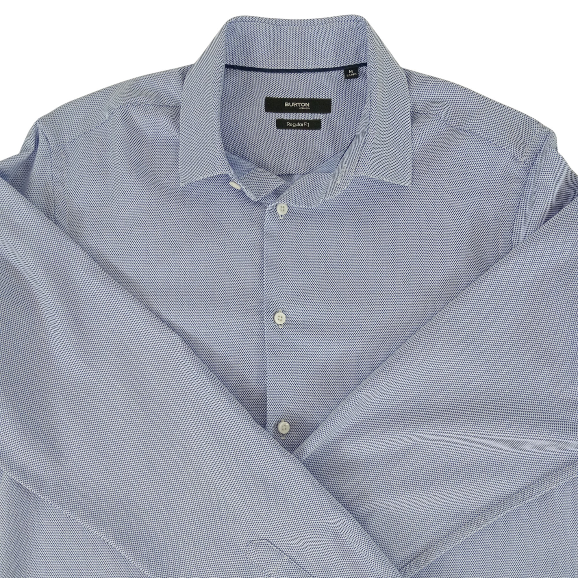 Chemise - homme - marque Burton - manches longues - couleur bleu clair - taille M (40) Très bon état - Vue 3 - 