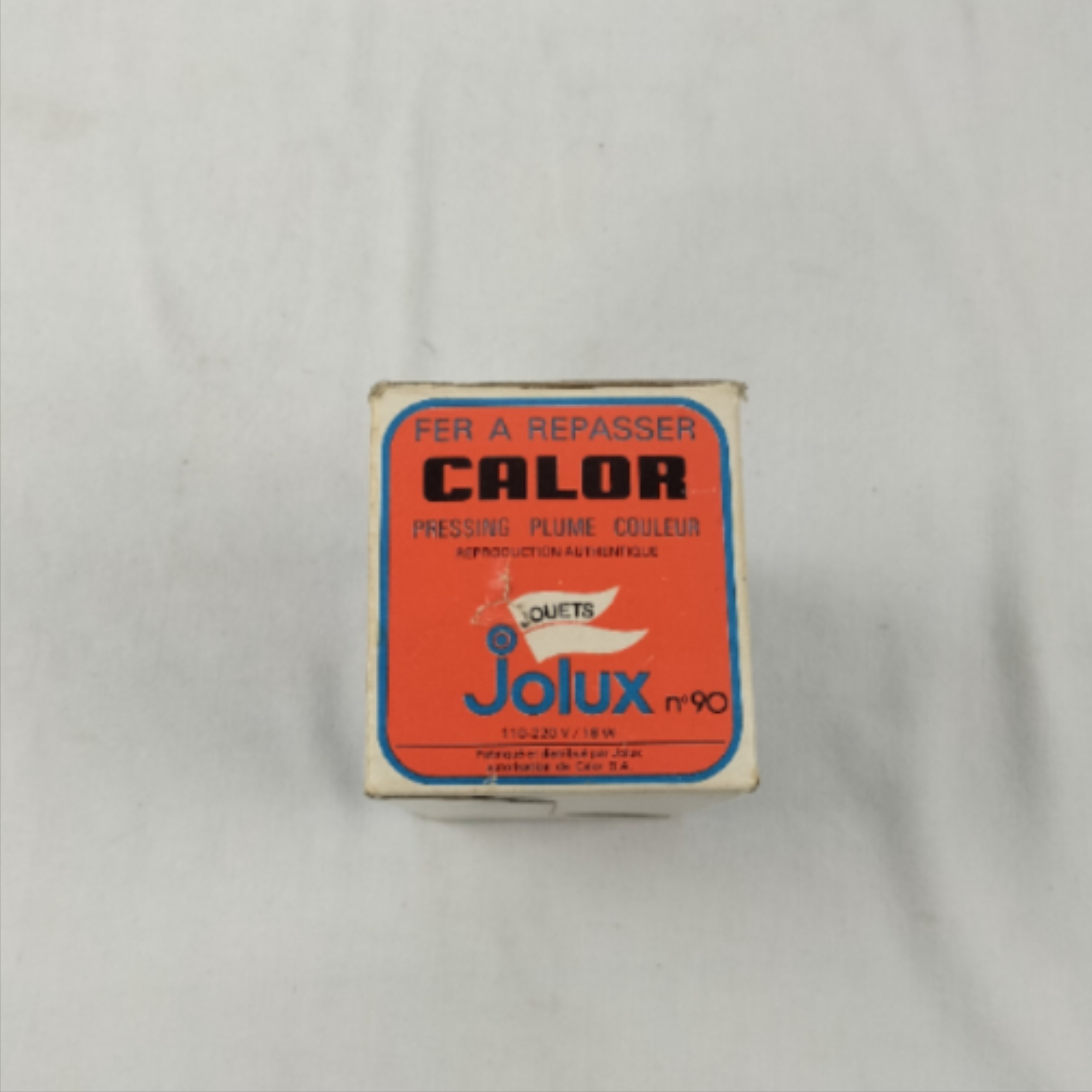 Véritable fer à repasser CALOR authentique "pressing plume couleur " marque JOLUX jouet (vintage) Bon état - Vue 11 - 