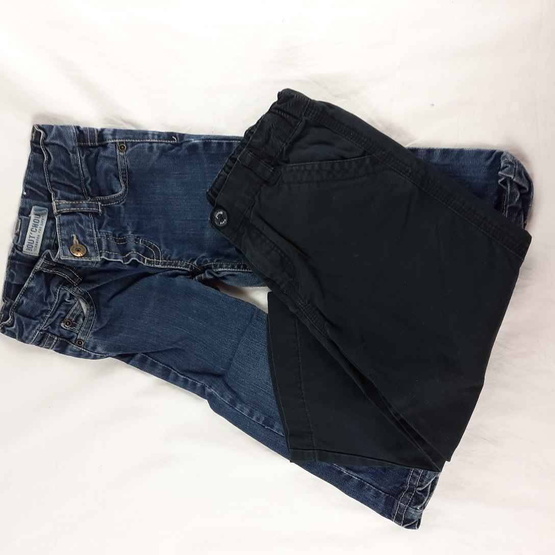 Acheter 2 pantalons BOUTCHOU - 1 jean, 1 toile - T 18mois Très bon état - 14,00 € 2 pantalons BOUTCHOU - 1 jean, 1 toile - T 18mois Très bon état - reconditionné disponible sur Label Emmaüs