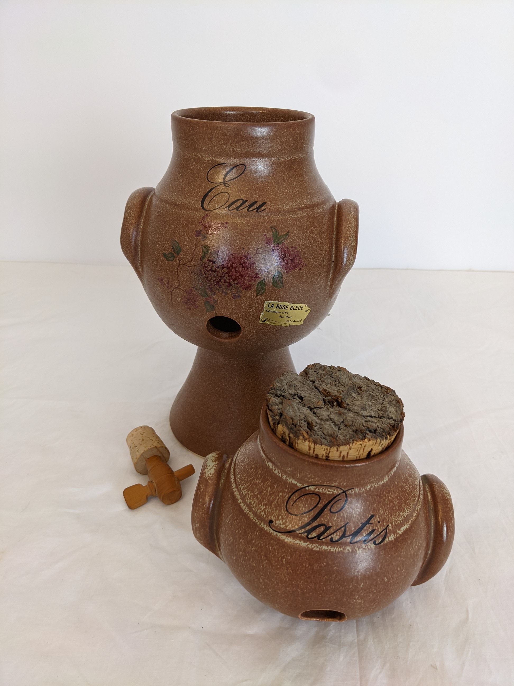 Fontaine à pastis en gré - style Vallauris - Bon état - Photo 3