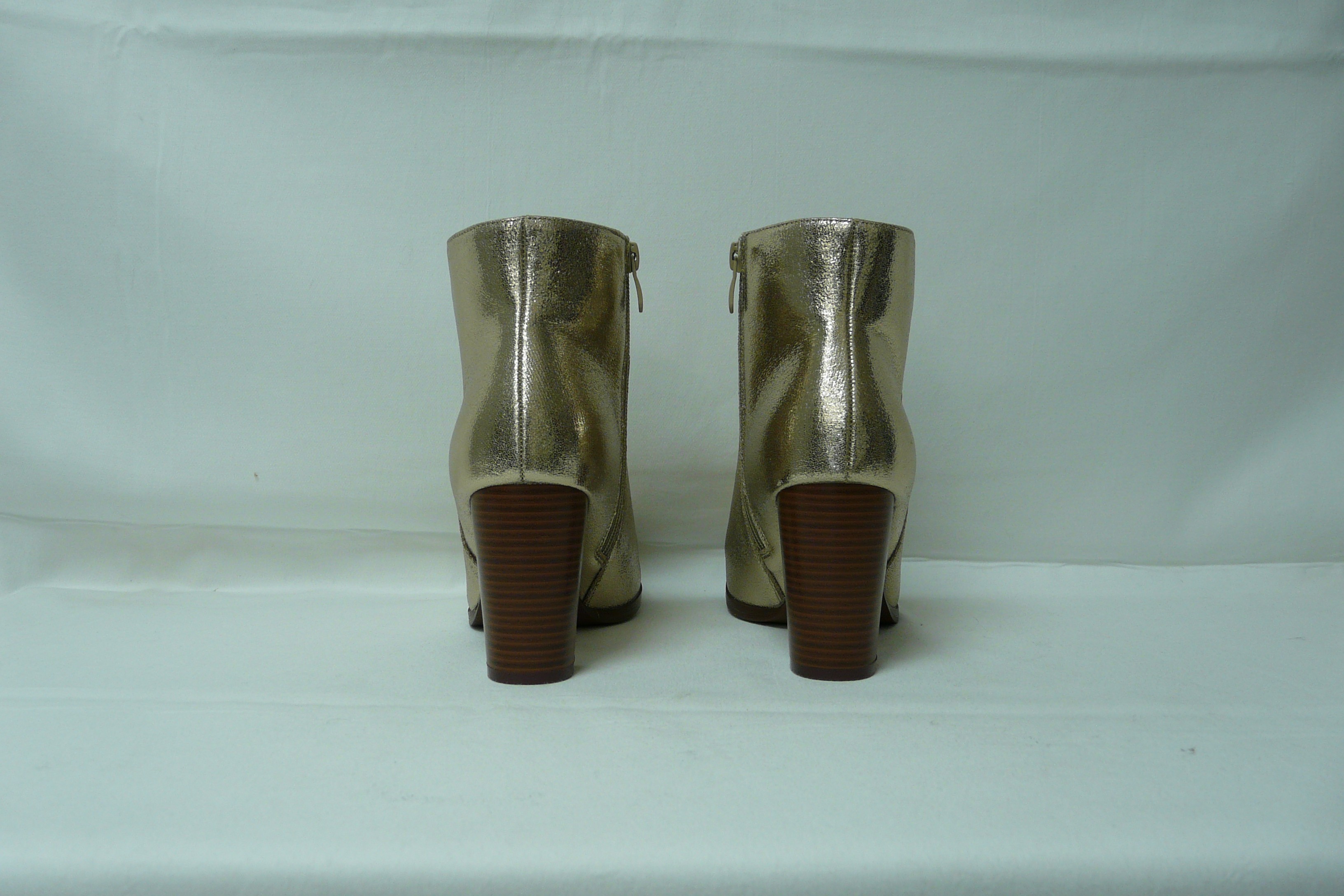 C107 - Bottines dorées - Sinéquanone - Pointure 39 - Photo 4
