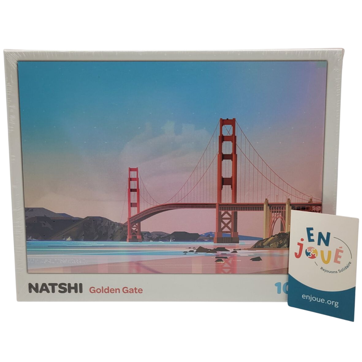 Acheter Puzzle 1000 pièces Natshi - Golden Gate - 70 x 50 cm - Dès 14 ans. Comme neuf - 14,00 € Puzzle 1000 pièces Natshi - Golden Gate - 70 x 50 cm - Dès 14 ans. Comme neuf - reconditionné disponible sur Label Emmaüs