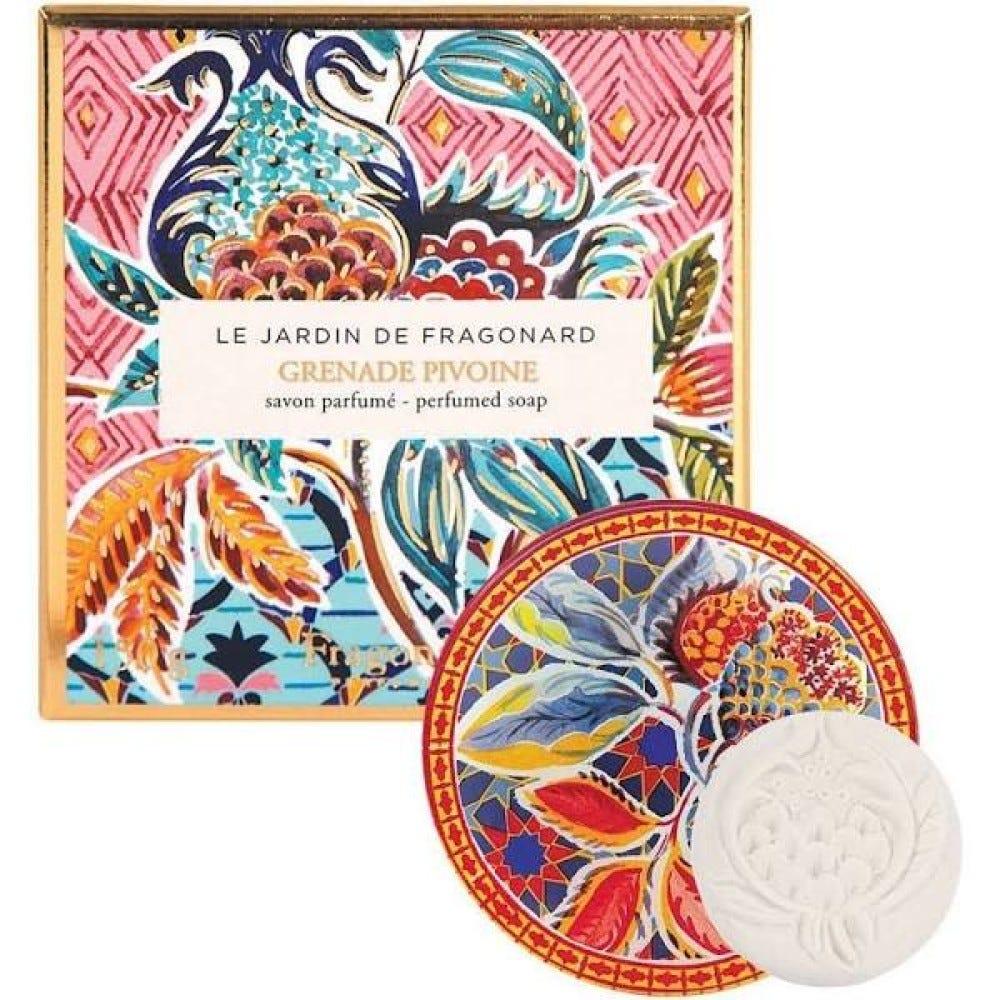 Savon Et Porte Savon Grenade Pivoine-