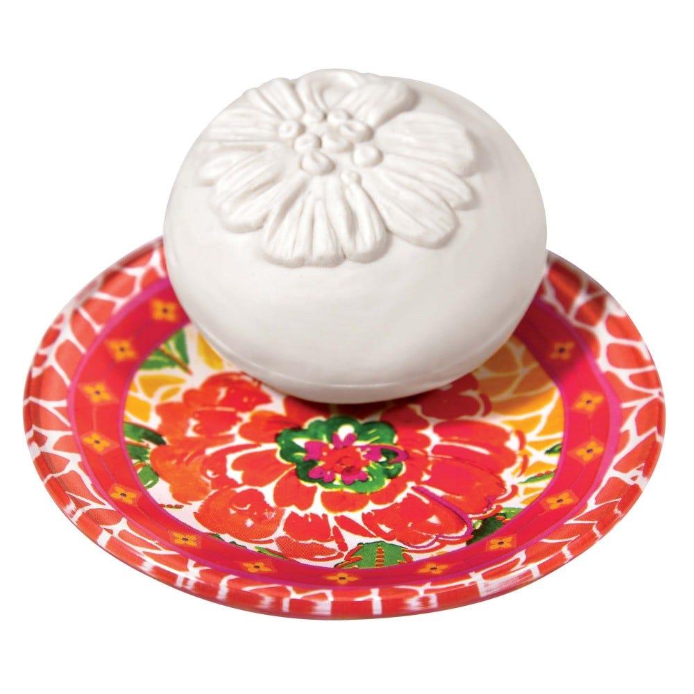 SAVON ET PORTE SAVON TILLEUL CEDRAT-