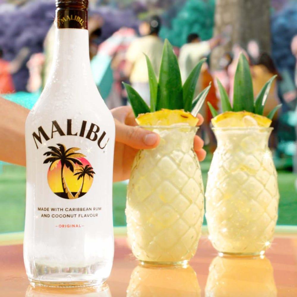 Pineapple Coconut Rum Drink Malibu Orange Juice Pineapple Juice