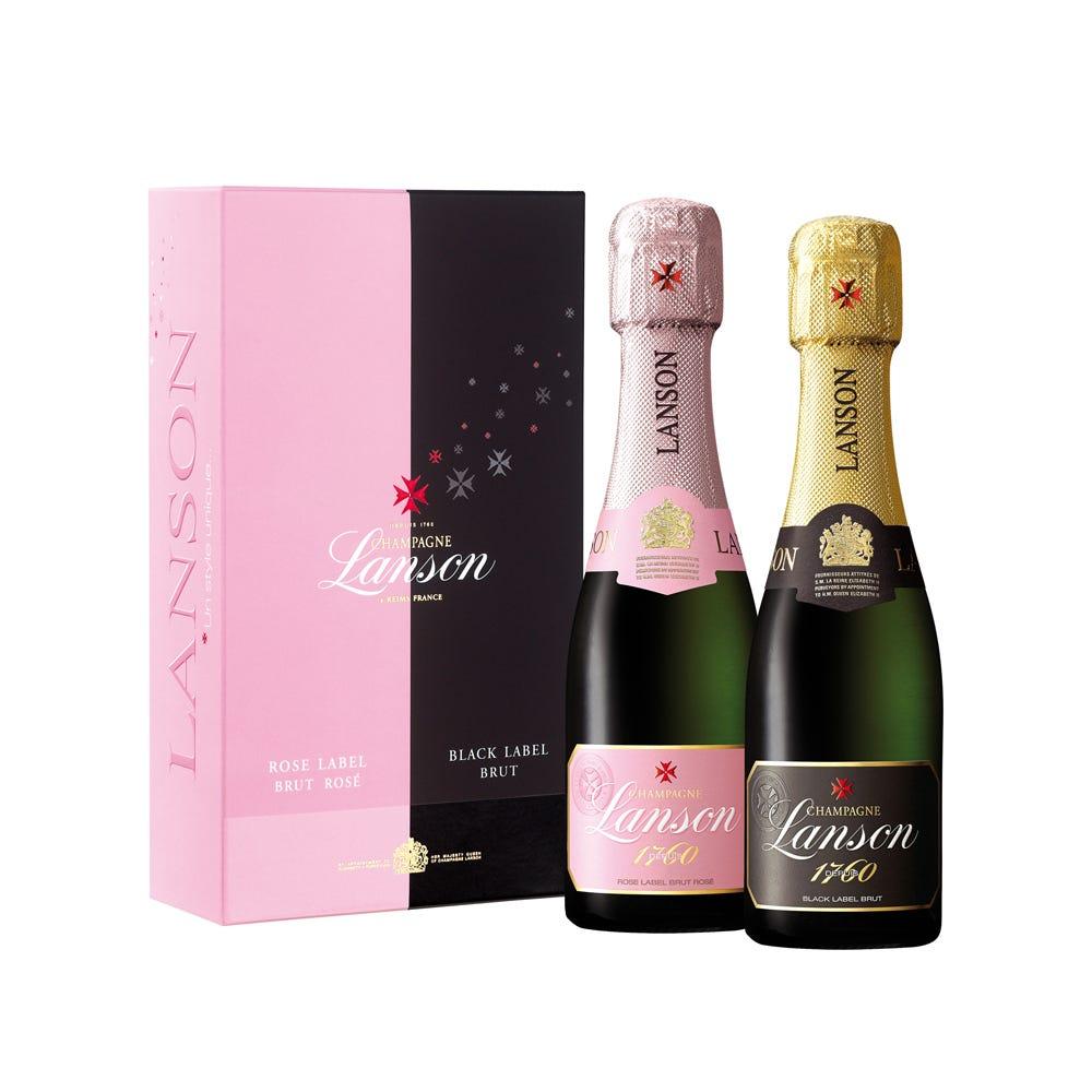 Coffret Black Label + Rose Wine Half Bottle 40 cl