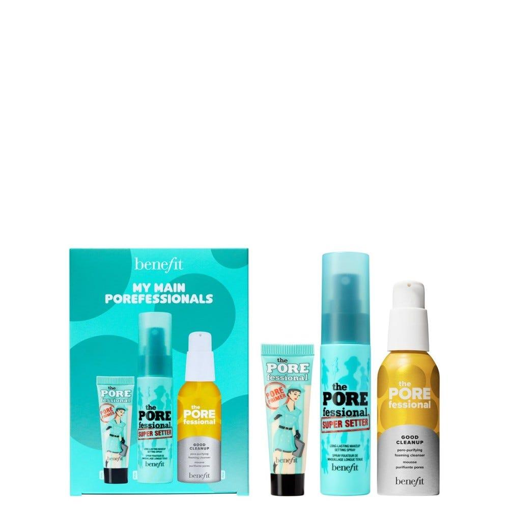 Primer, setting spray, & cleanser value set-