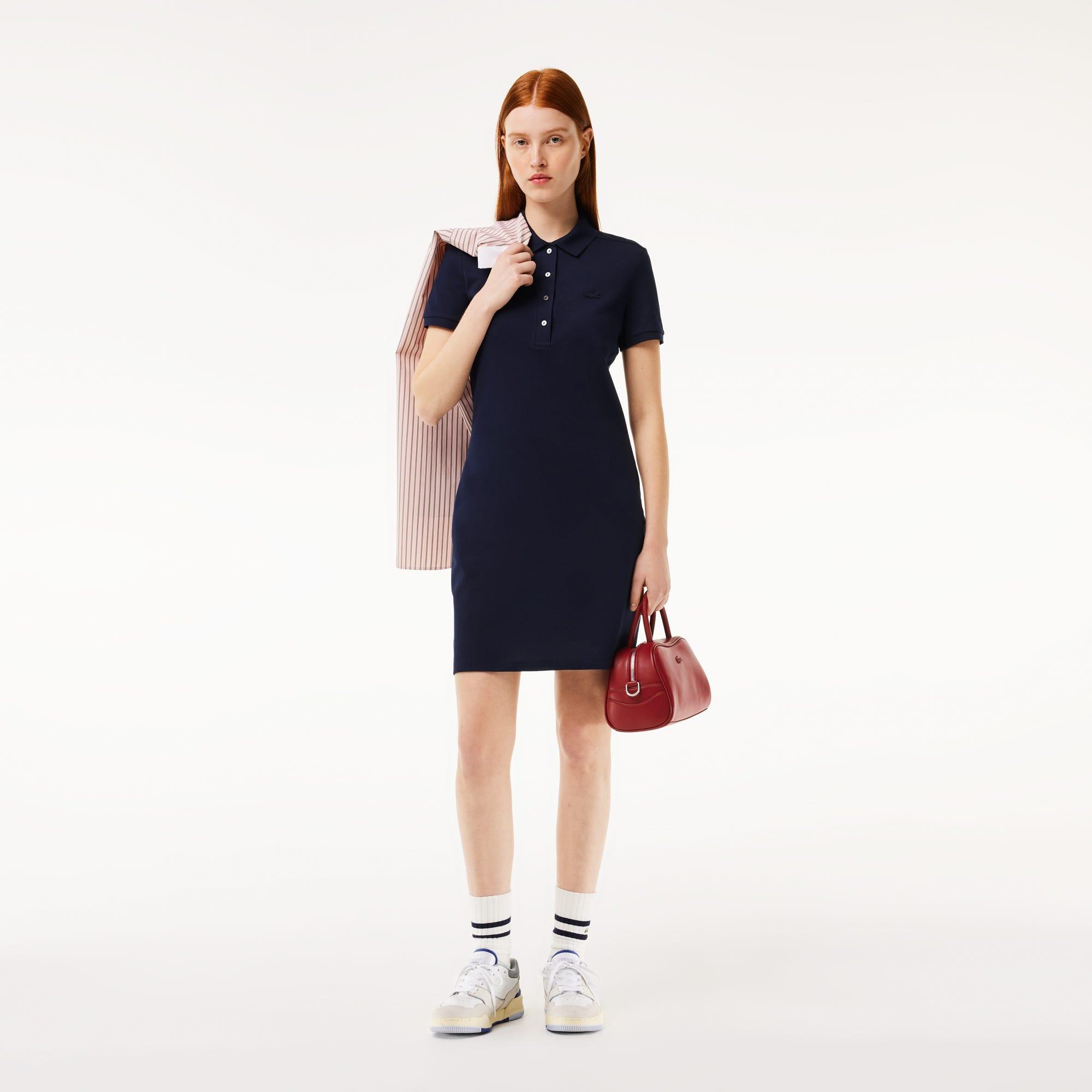 Extime - Lacoste Women's Stretch Cotton Piqué Polo Dress