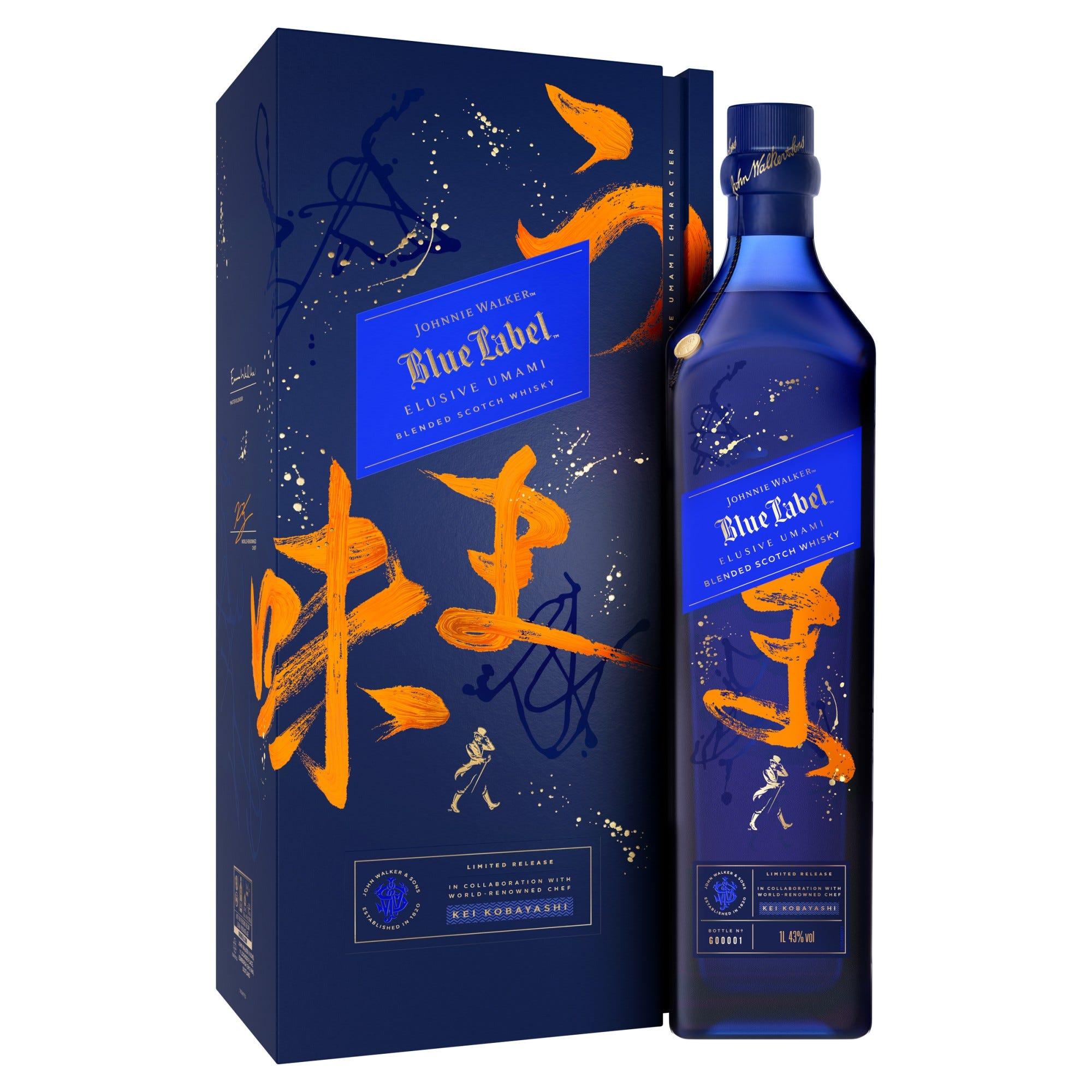 Blue Label Elusive Umami Blended Scotch Whisky 1l Limited Edition 1 l