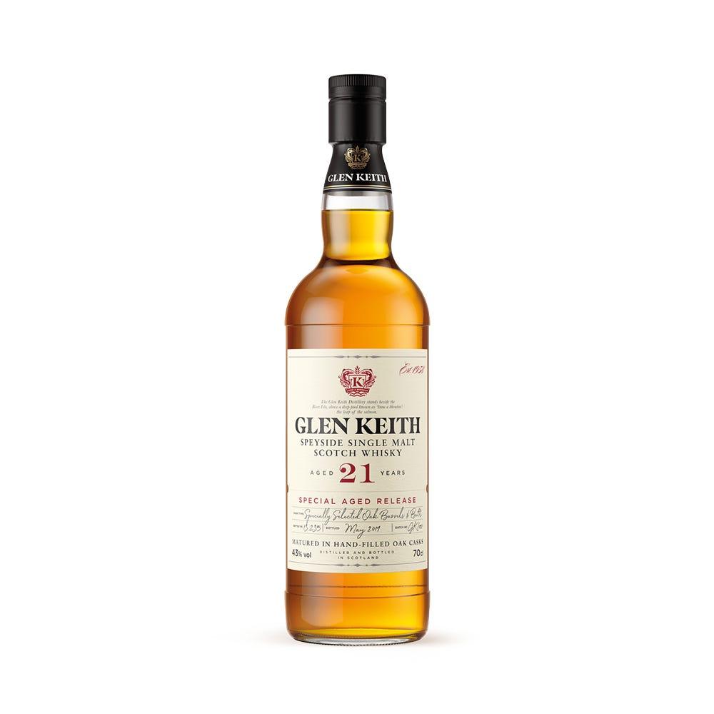 Glen Keith Secret Speyside 21 Year Old Single Malt Scotch Whisky 70 cl