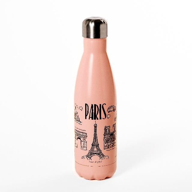 Extime - Souvenir de Paris Paris - pink thermos flask