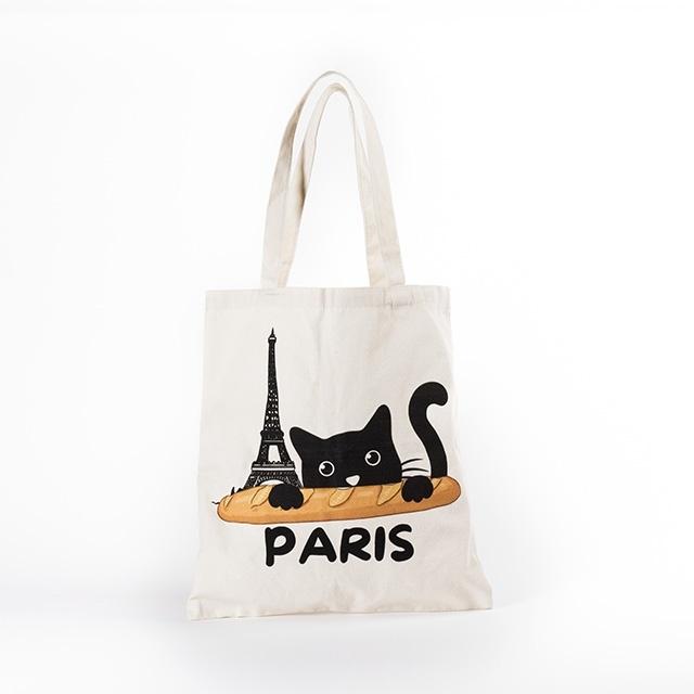 LEVLO Paris Pocket Shopping Bag Paris Lover Gifts Paris France Memorial