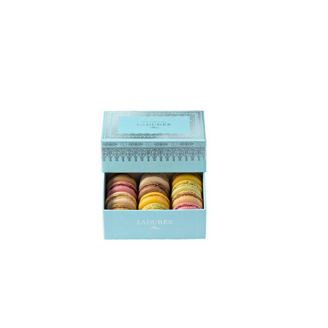 Extime Ladurée 12 macarons gift box Napoléon III Blue