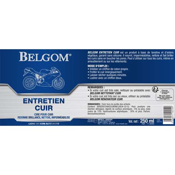 Entretien cuir BELGOM 2