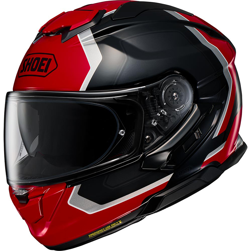 Casque GT-AIR 3 REALM TC-1 SHOEI rouge noir gris - MAXXESS.FR