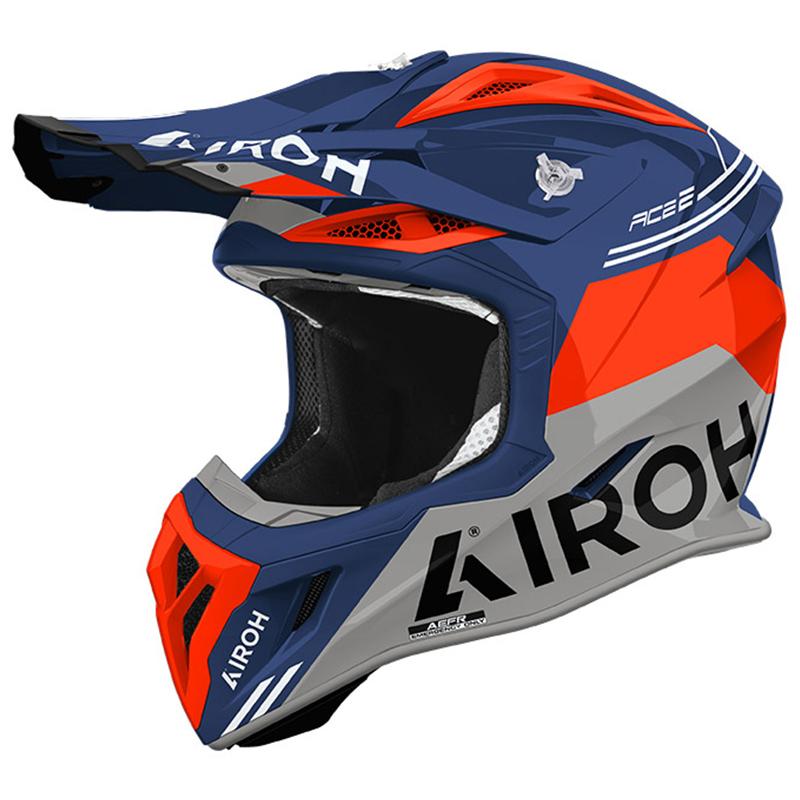 Casque cross AVIATOR ACE 2 FURY CERULEAN GLOSS AIROH