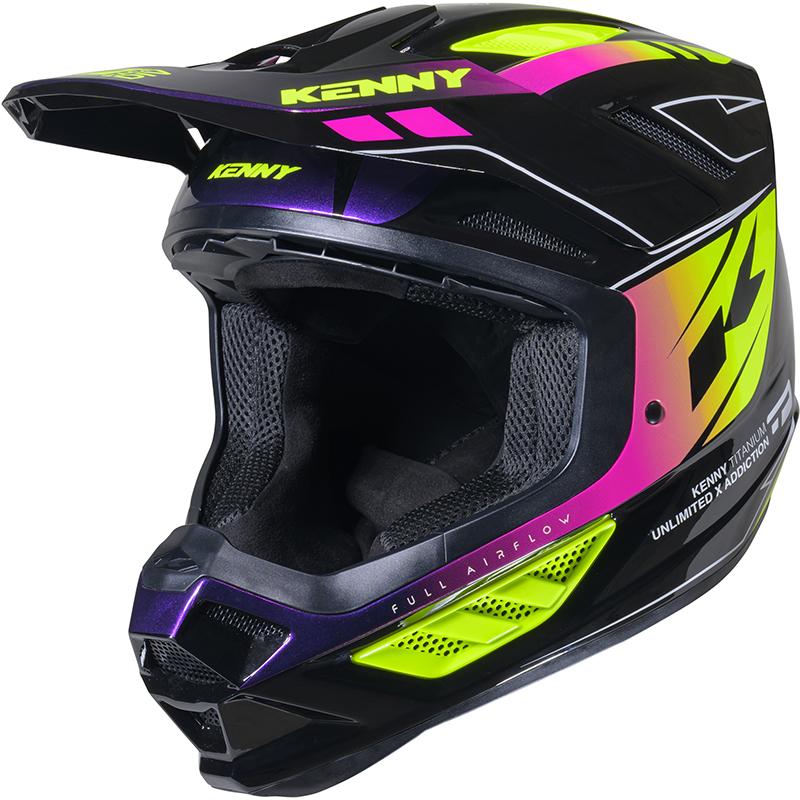 Casque cross TITANIUM GRAPHIC GRADIENT PURPLE