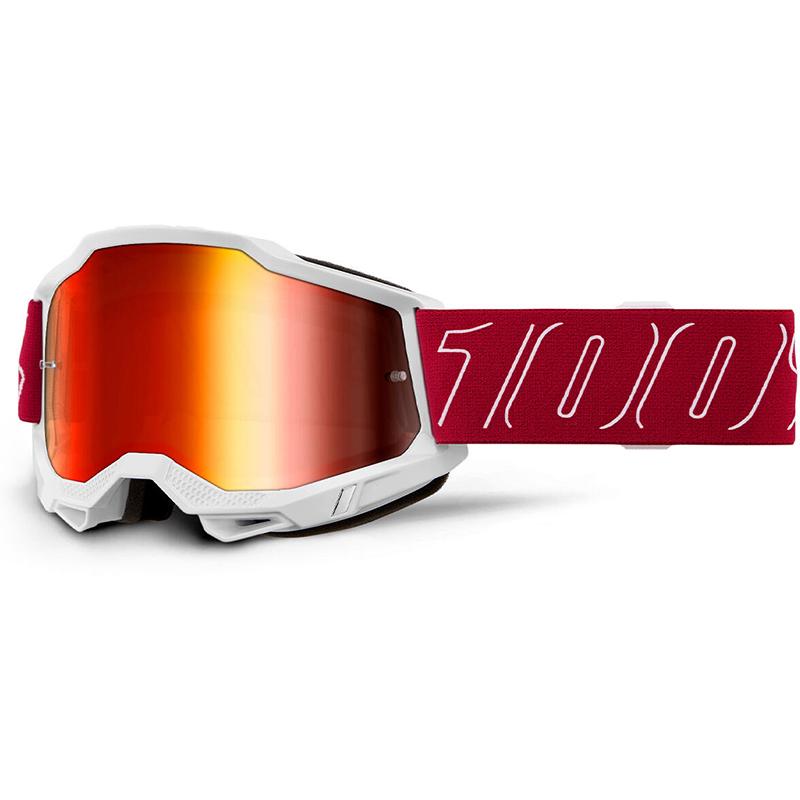 Masque cross ACCURI 2 Redline - Ecran Mirror Rouge 100