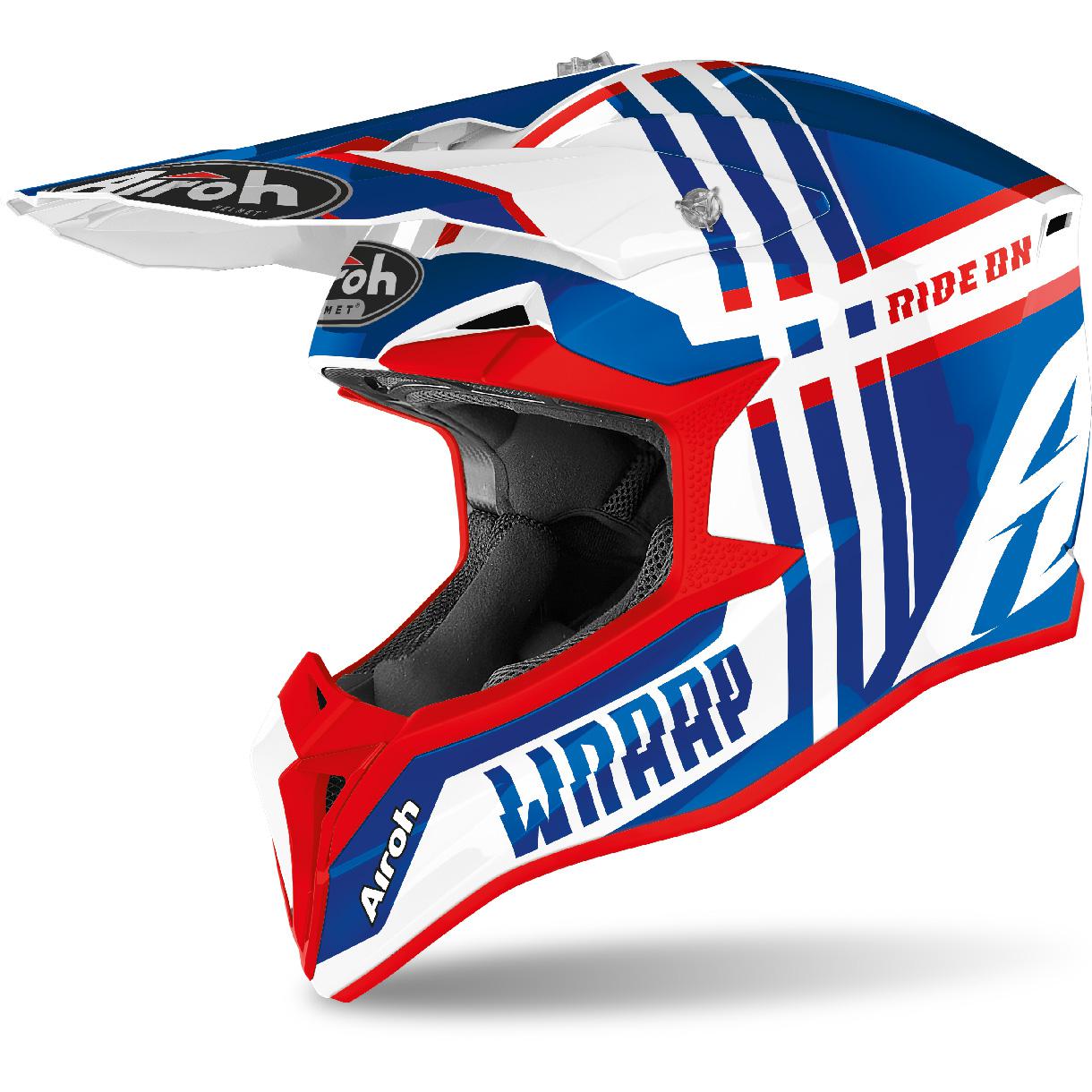 Casque cross WRAAP YOUTH BROKEN AIROH