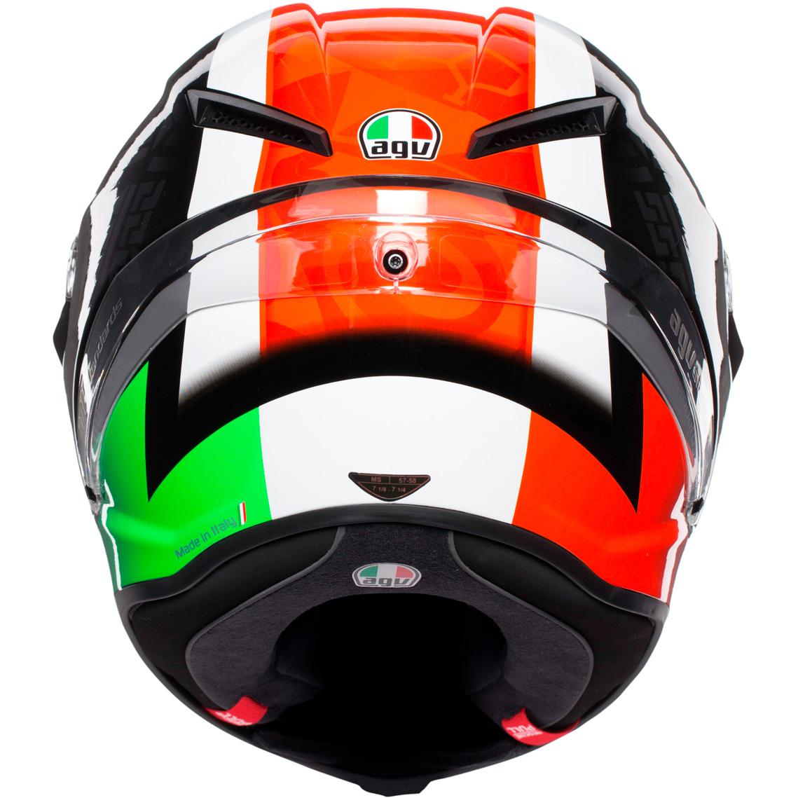 Casque CORSA R CASANOVA AGV Noir/Rouge/Blanc/Vert MAXXESS.FR, Casque