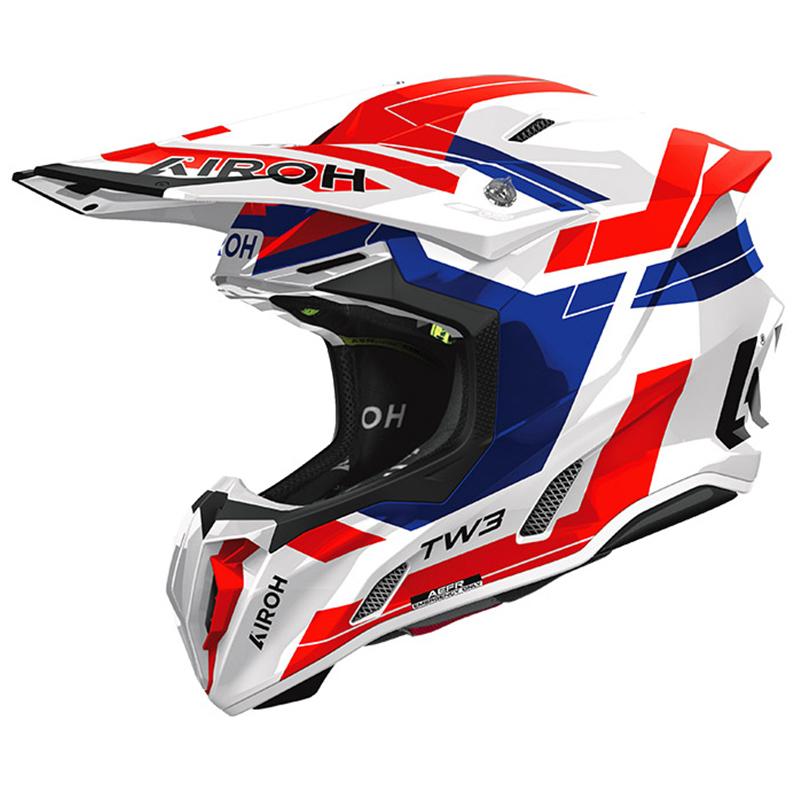 Casque cross TWIST 3 DYNASTY RED/BLUE GLOSS