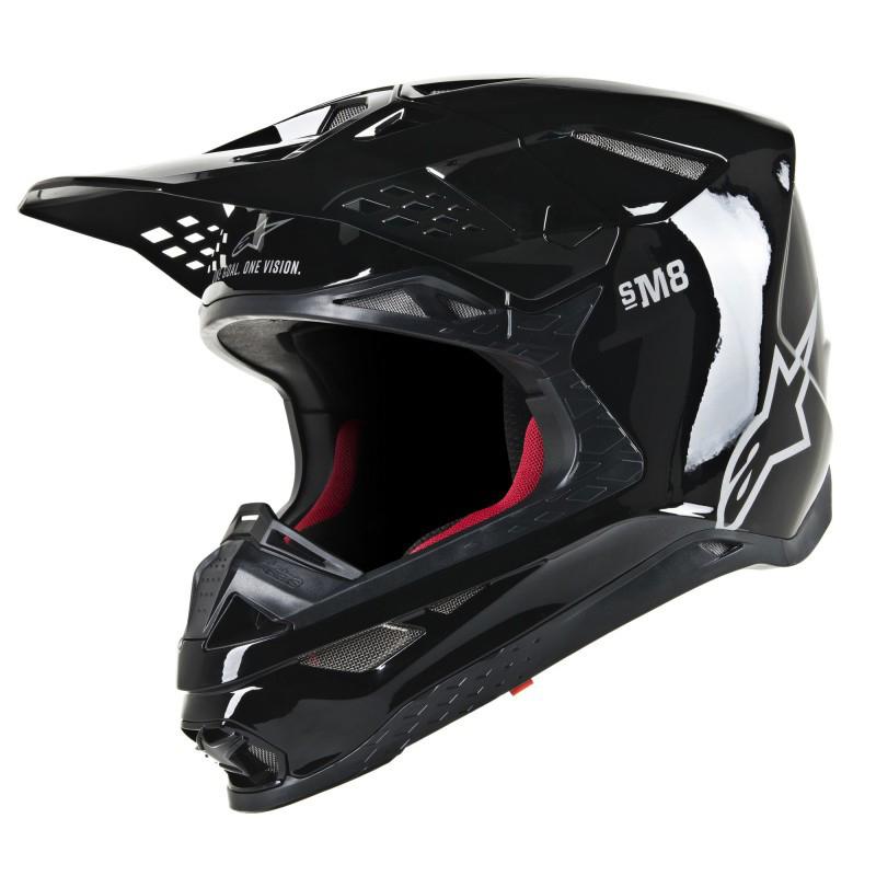 Casque cross S-M8 SOLID ALPINESTARS