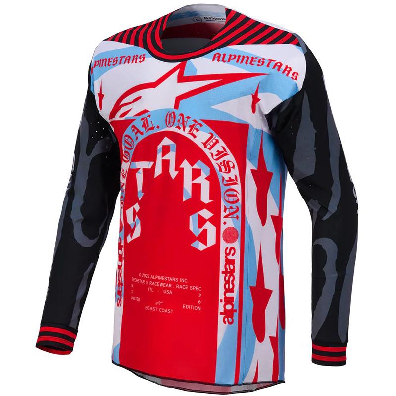 Maillot Cross Techstar Beast Coast - Édition Limité ALPINESTARS