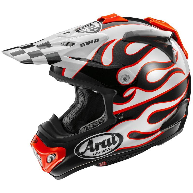 Casque cross MX-V EVO FLAME ARAI