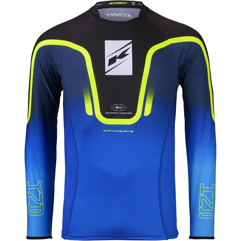 Maillot cross TITANIUM GRADIENT BLUE KENNY