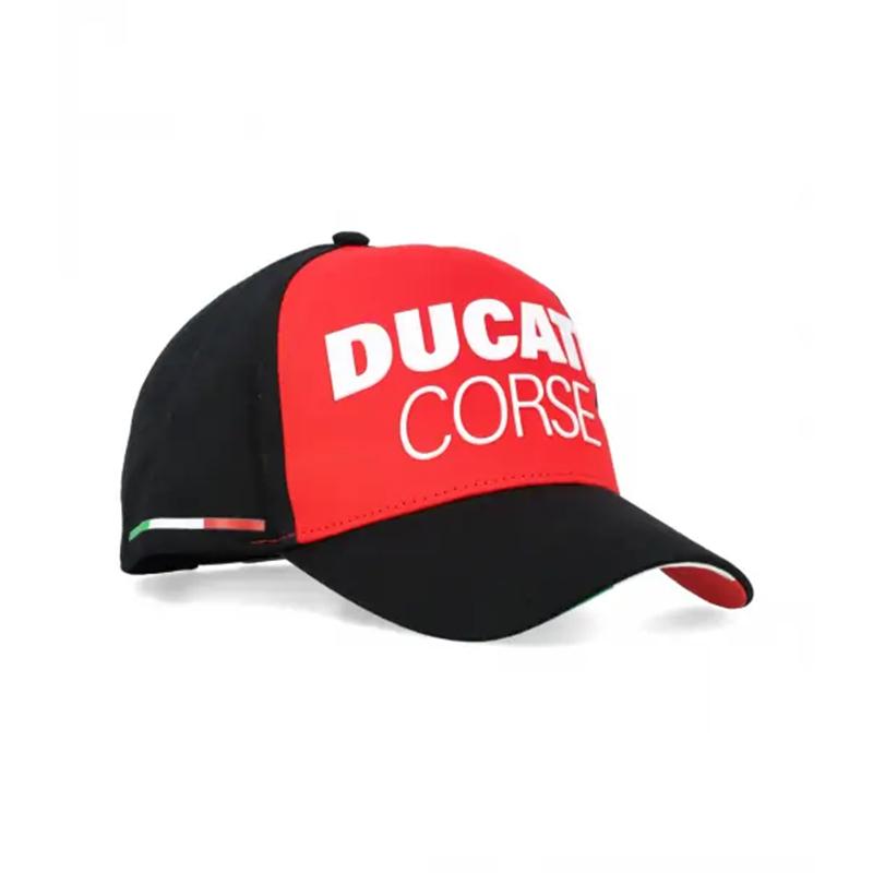 Casquette Plate Officielle Ducati - Modèle 46006, Unisexe, Réglable, 100% Coton