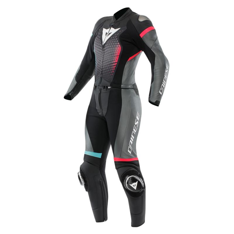 Combinaison FULMINEA LADY DAINESE noir/rouge/bleu - MAXXESS.FR, Combinaison cuir