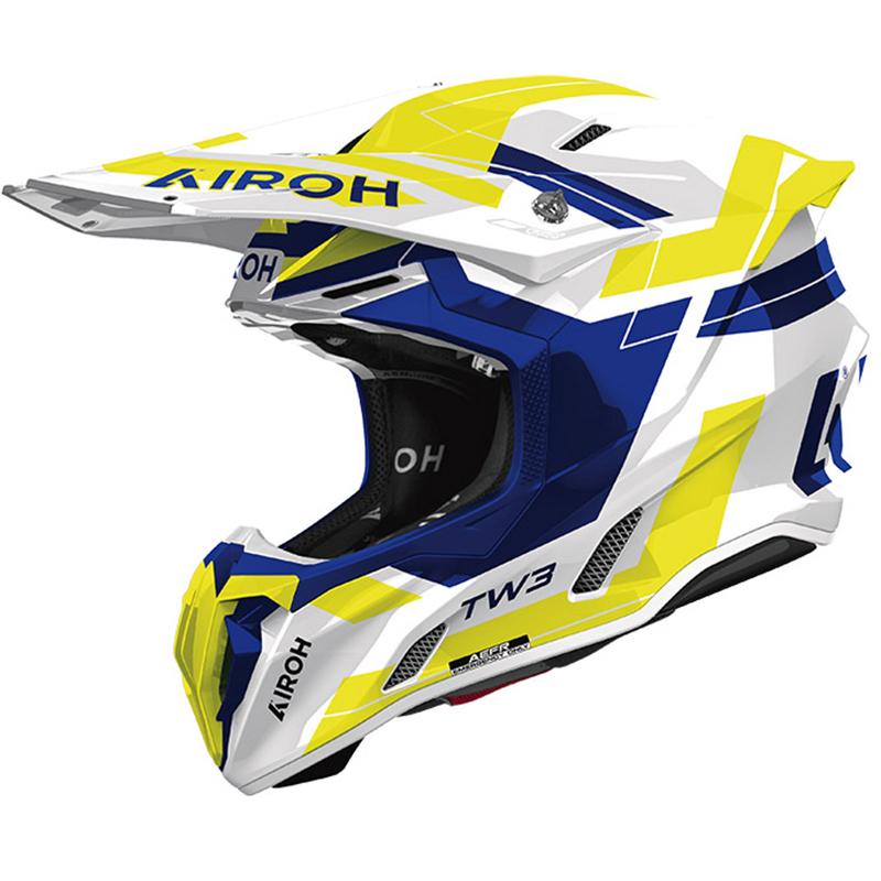 Casque cross TWIST 3 DYNASTY BLUE/YELLOW GLOSS