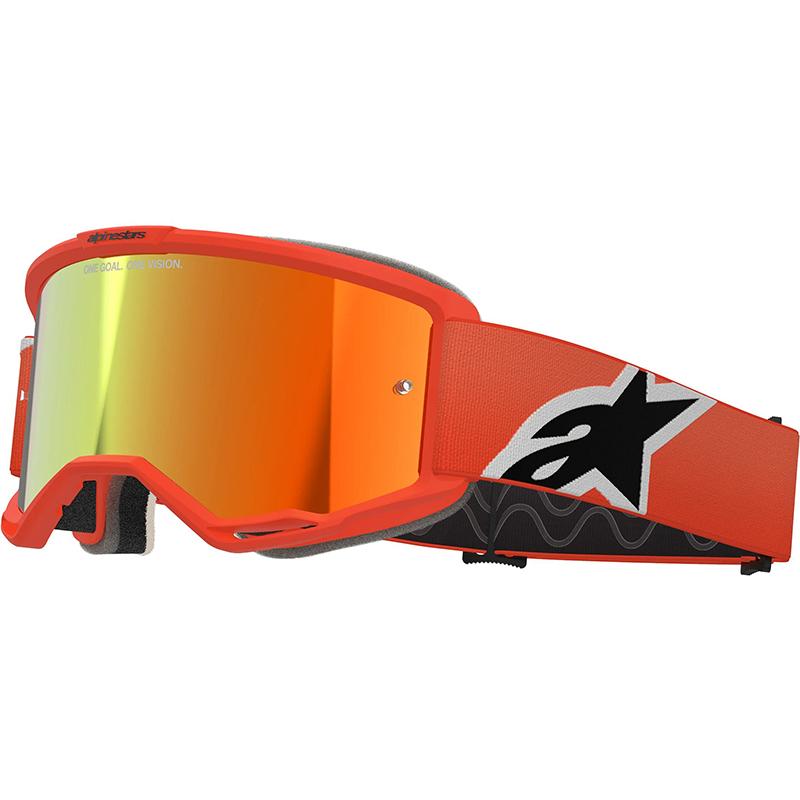 Masque cross VISION 5 CORP - ORANGE/IRIDIUM ROUGE ALPINESTARS