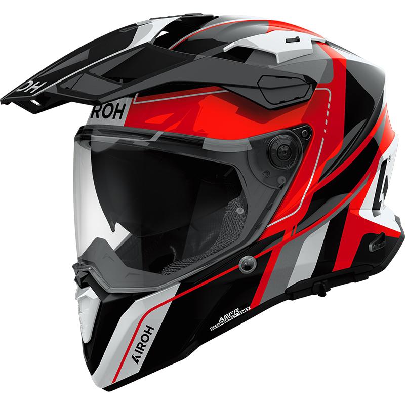 Casque COMMANDER 2 SKIP RED GLOSS