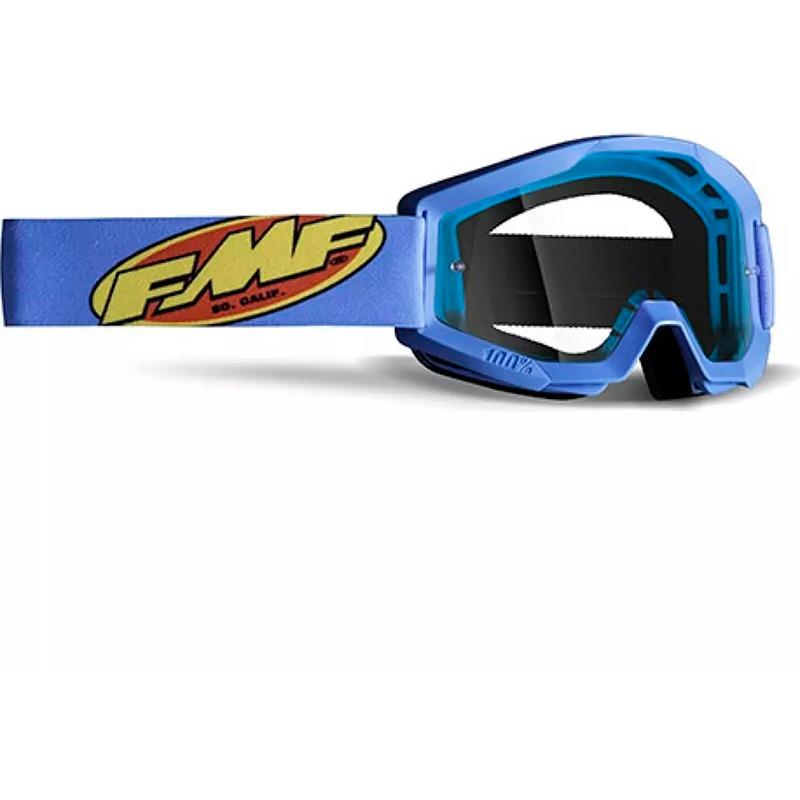 Masque cross POWERCORE Core Cyan - Clear Lens FMF