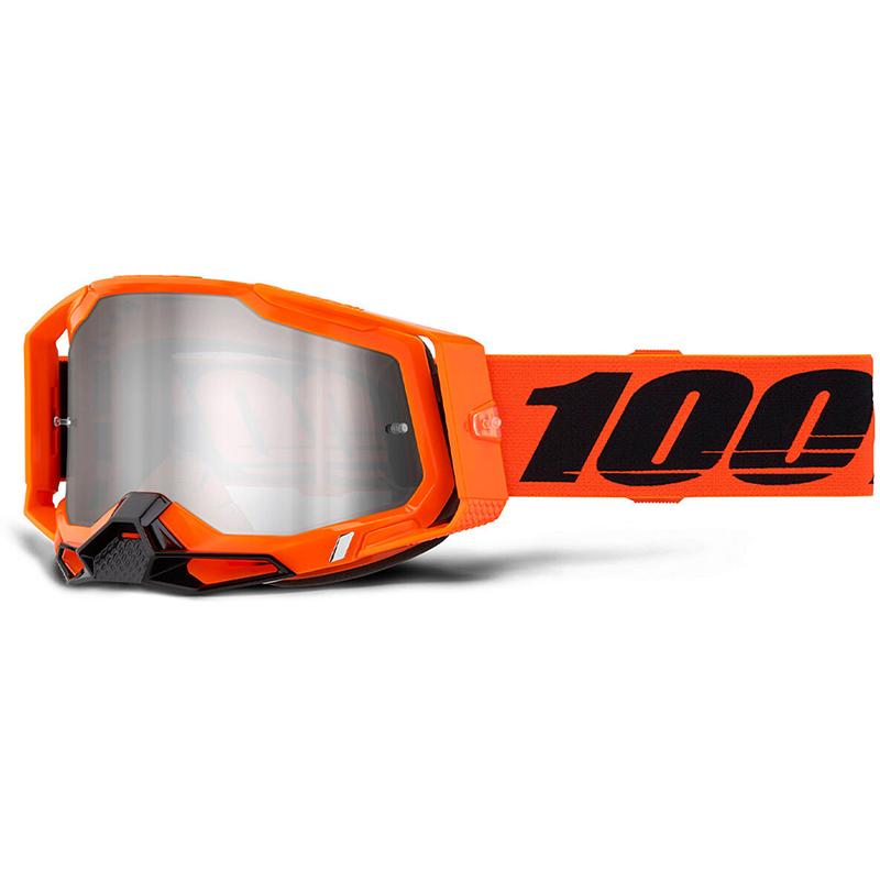 Masque cross RACECRAFT 2 - orange/noir/mirror silver 100