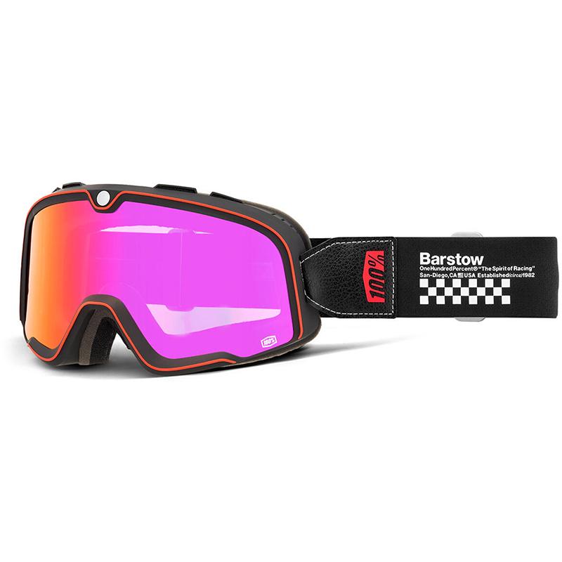 Masque cross BARSTOW Erban - Ecran Mirror Dark Rouge