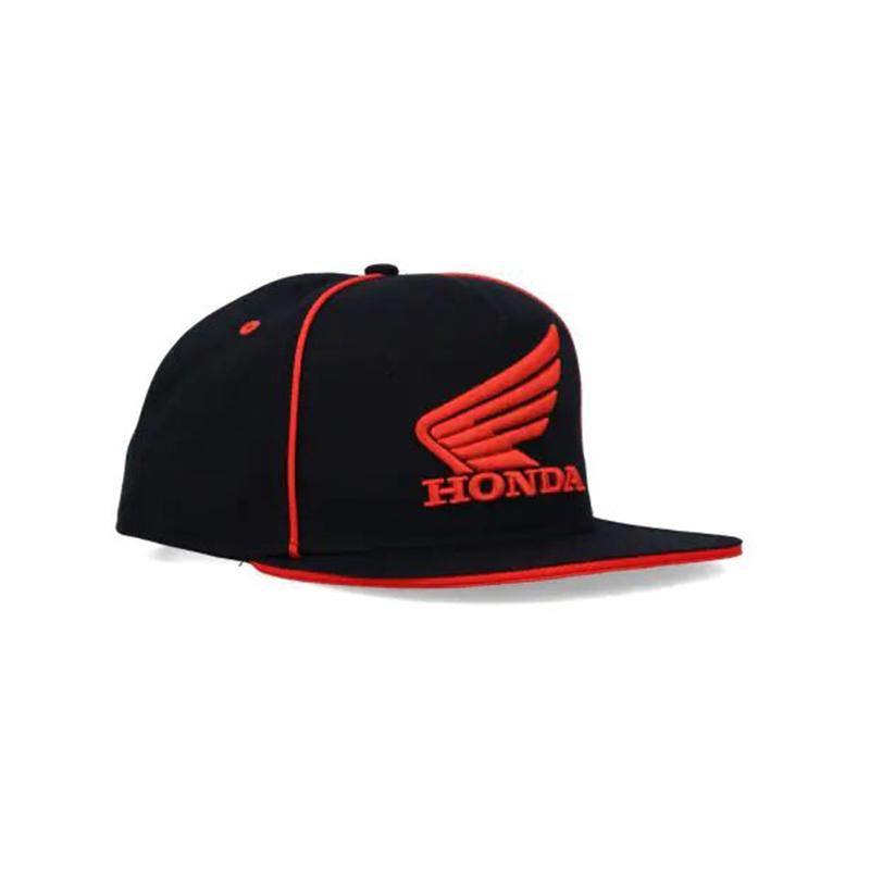 Casquette Officielle Honda HRC Racing – Wing-U Bleu – 100% Coton, Fermeture Velcro, Style Moto MotoGP