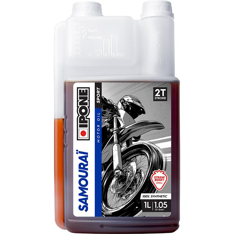 Huile 2T SAMOURAÏ FRAISE 1L