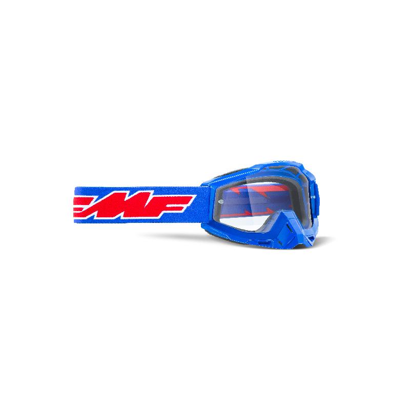 Masque cross POWERBOMB OTG Rocket Blue - Ecran Transparent FMF