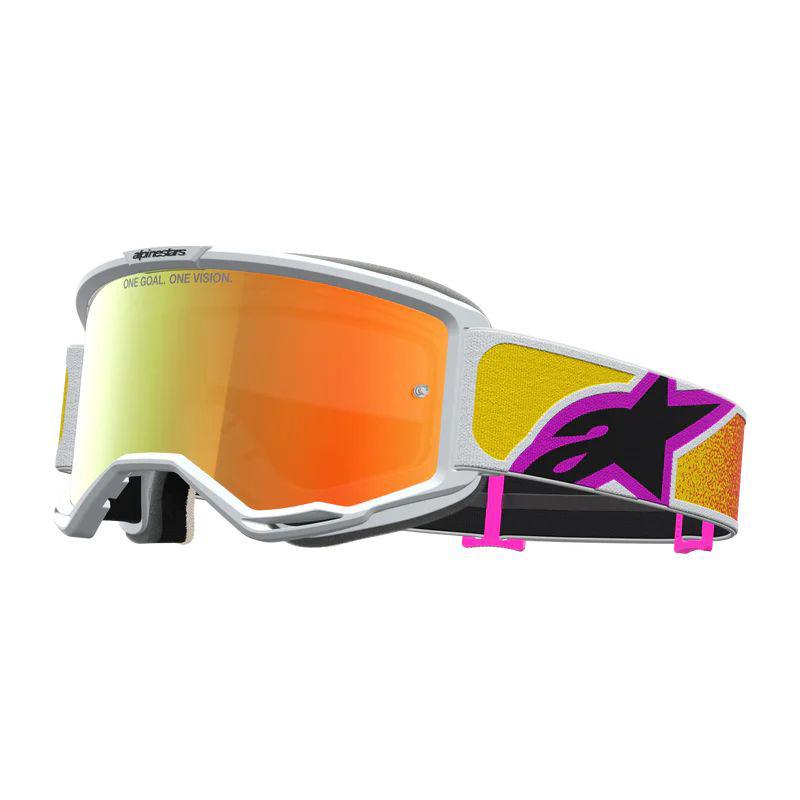 ALPINESTARS Alpinestars Vision 5 Drag Mirror Lunettes de motocross — orange et blanc