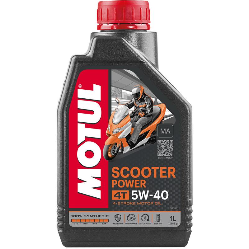 Huile 4T SCOOTER POWER 4T 5W40 MA 1L MOTUL