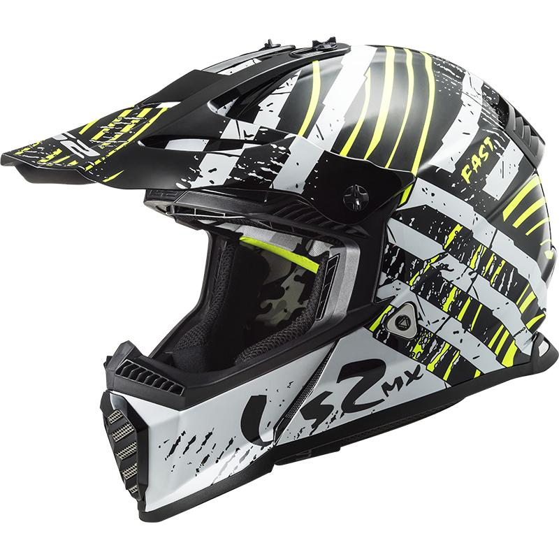 Casque cross MX437 FAST EVO VERVE LS2