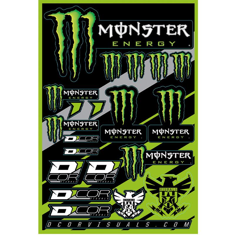 Autocollant planche Monster Energy DCOR