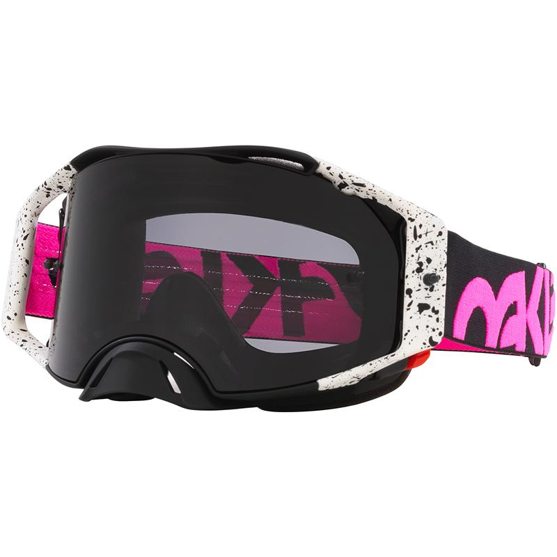 Masque cross AIRBRAKE MX BLACK SPLATTER DARK GREY OAKLEY