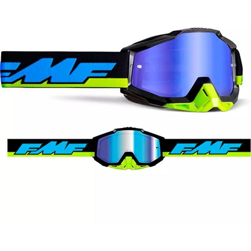 Masque cross POWERBOMB Talladega - Mirror Green Lens FMF
